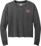 NY Aviators New Era Ladies Tri-Blend Fleece Crop Crew